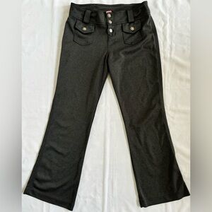 Joe Benbasset Vintage Womens Button Fly Flared Trouser in Charcoal Grey Sz 13